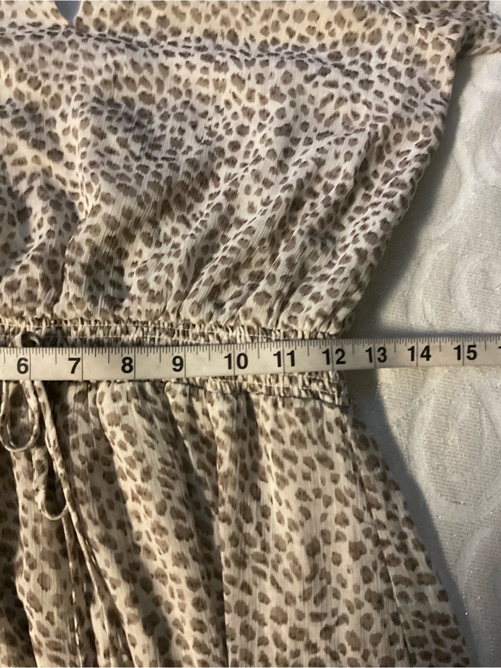 STATE Taupe Leopard Ruffle High-Low Maxi Dress - Picture 6 of 8